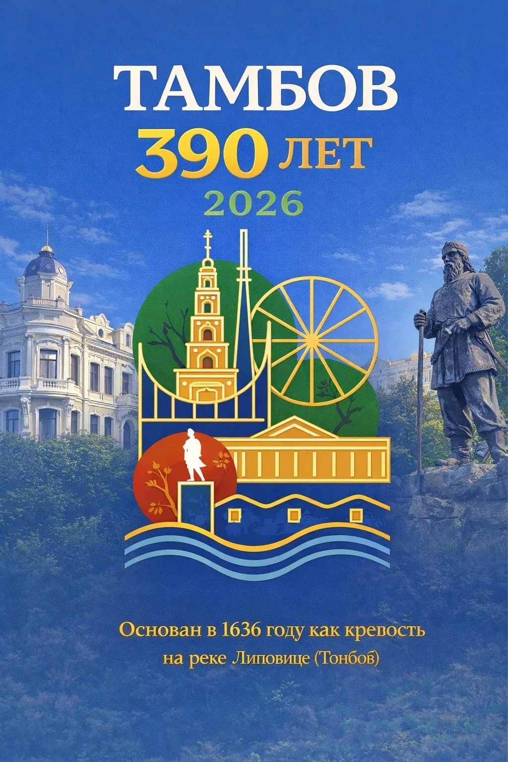 К юбилею Тамбова
 В 2026 году Тамбов отмечает 390-летие со дня основания. Город был заложен 27 апрел