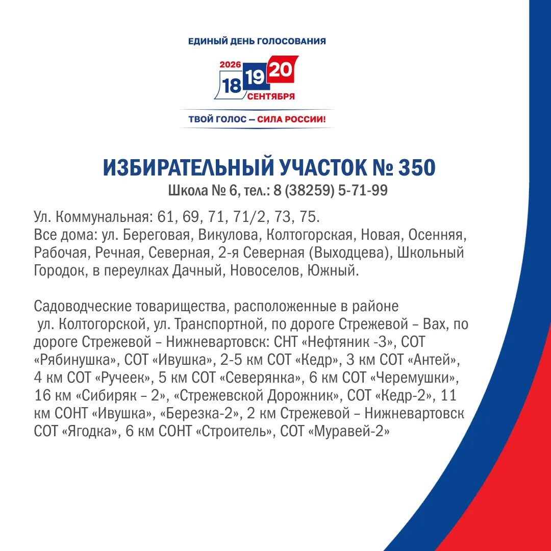 🗳 Уважаемые стрежевчане! 🗳