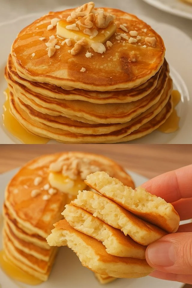 Быстрые банановые панкейки
