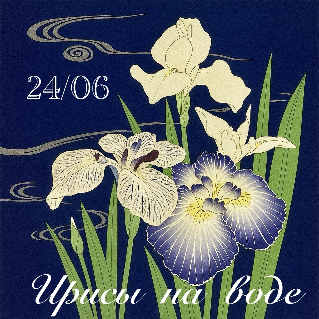 🔘 24/06 — ИРИСЫ НА ВОДЕ ✨🌸