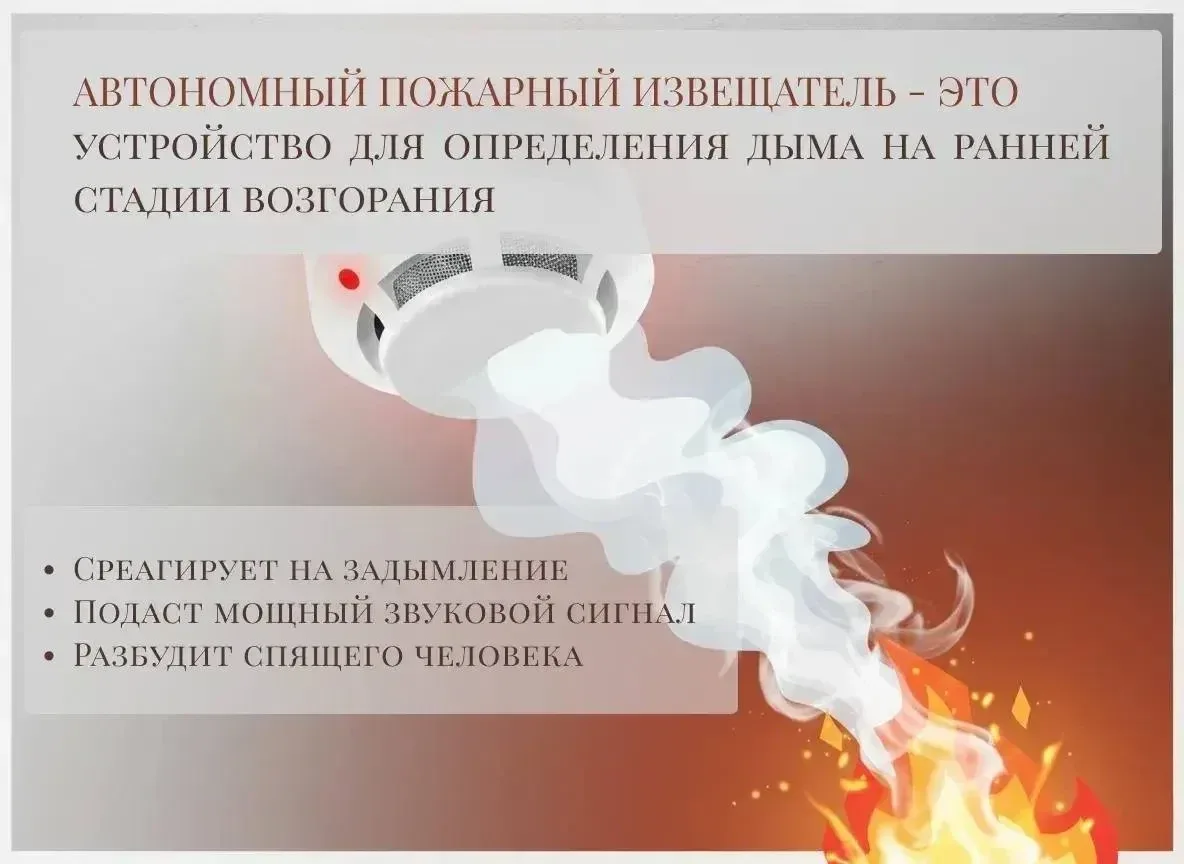 Автономный дымовой пожарный извещатель (АДПИ) - это компактное устройство, которое уста...