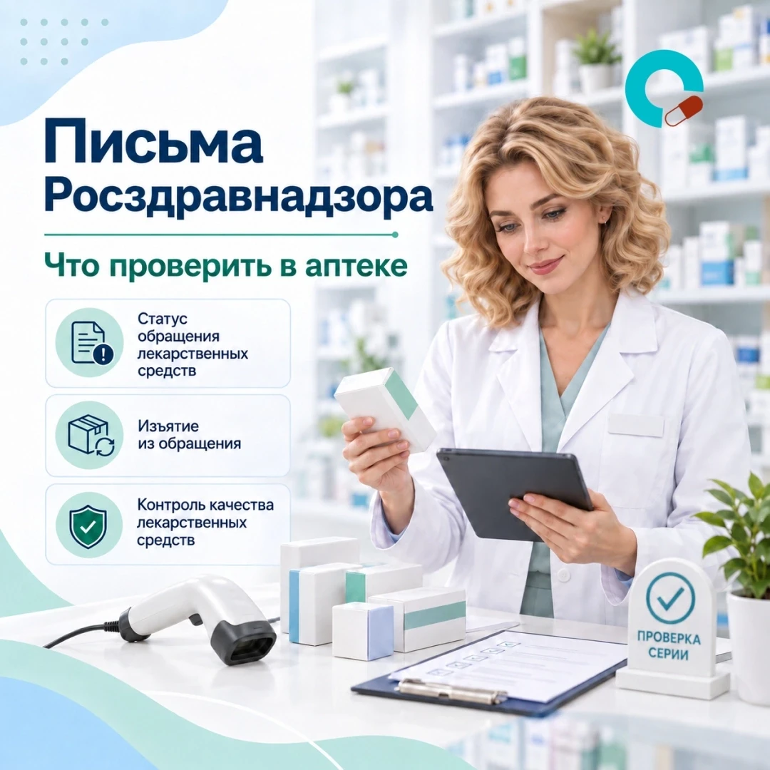 ‼️ Письма Росздравнадзора: что проверить в аптеке