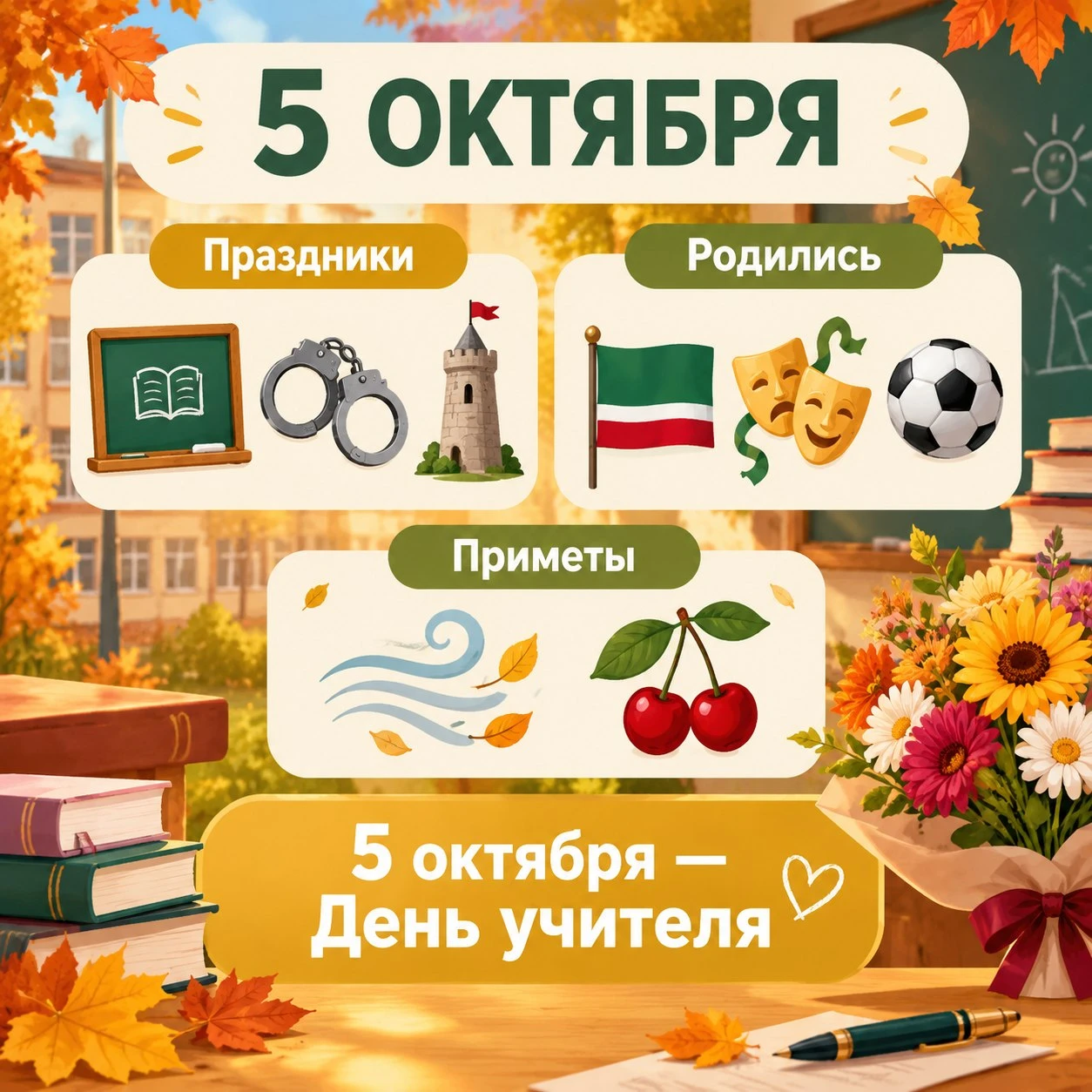📅 А какой сегодня день? 5 октября 2026