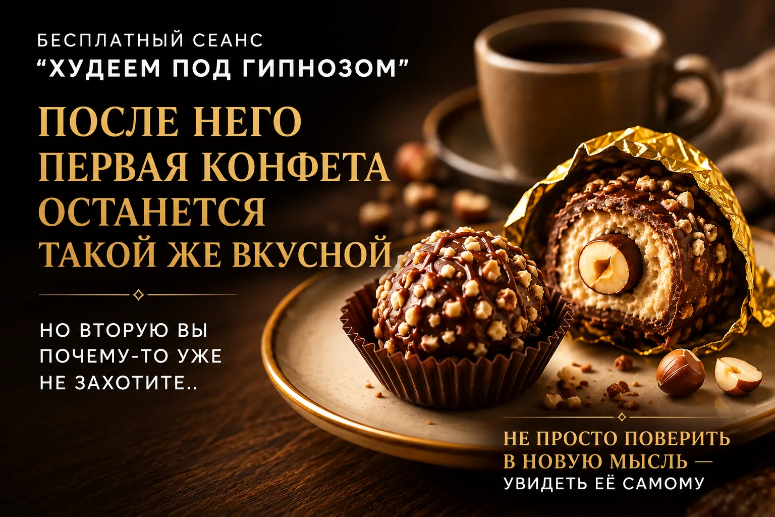БЕСПЛАТНЫЙ СЕАНС "ХУДЕЕМ ПОД ГИПНОЗОМ" В ЧЕТВЕРГ 3 СЕНТЯБРЯ В 20.00