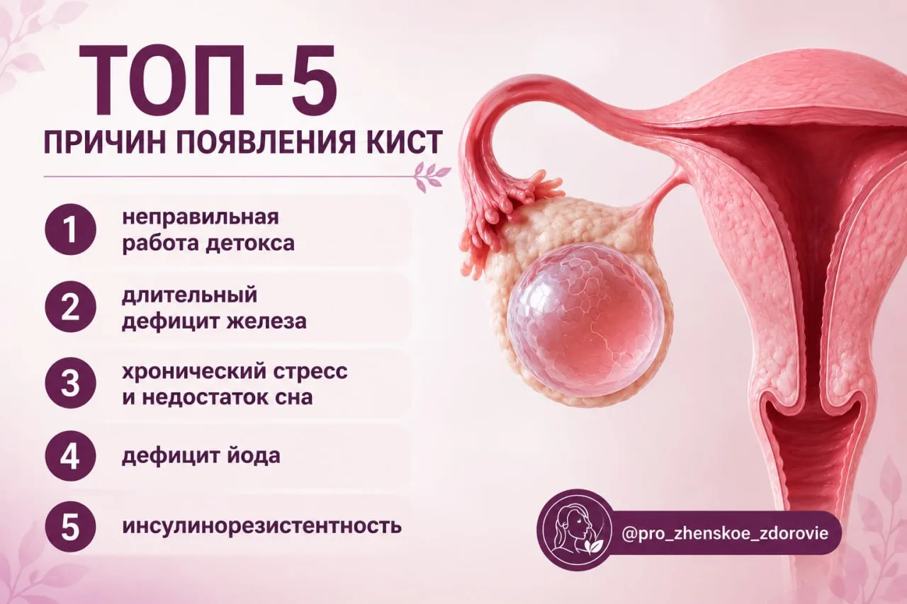 ТОП-5 причин появления кист