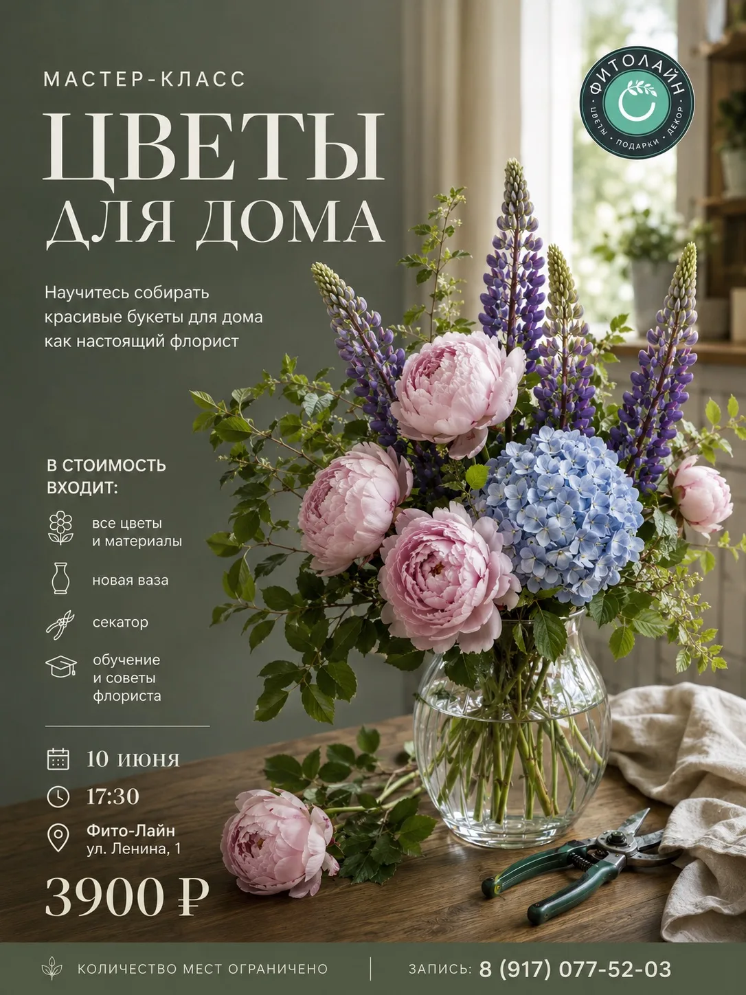 🌿 Научитесь собирать букеты для дома как настоящий флорист