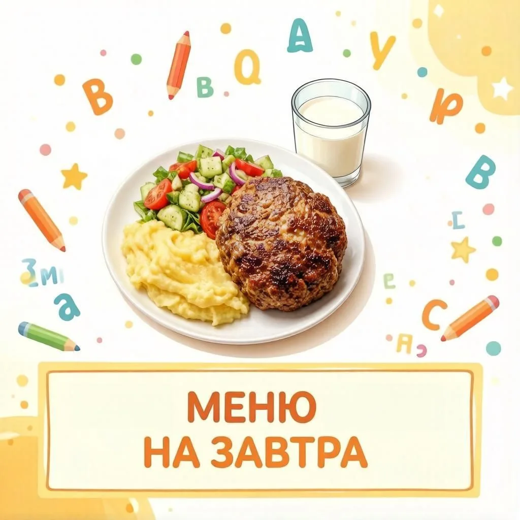 Меню на понедельник 03.08.2026