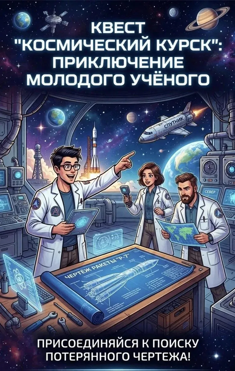 Квест‑экскурсия «Космический Курск: приключения молодого учёного»