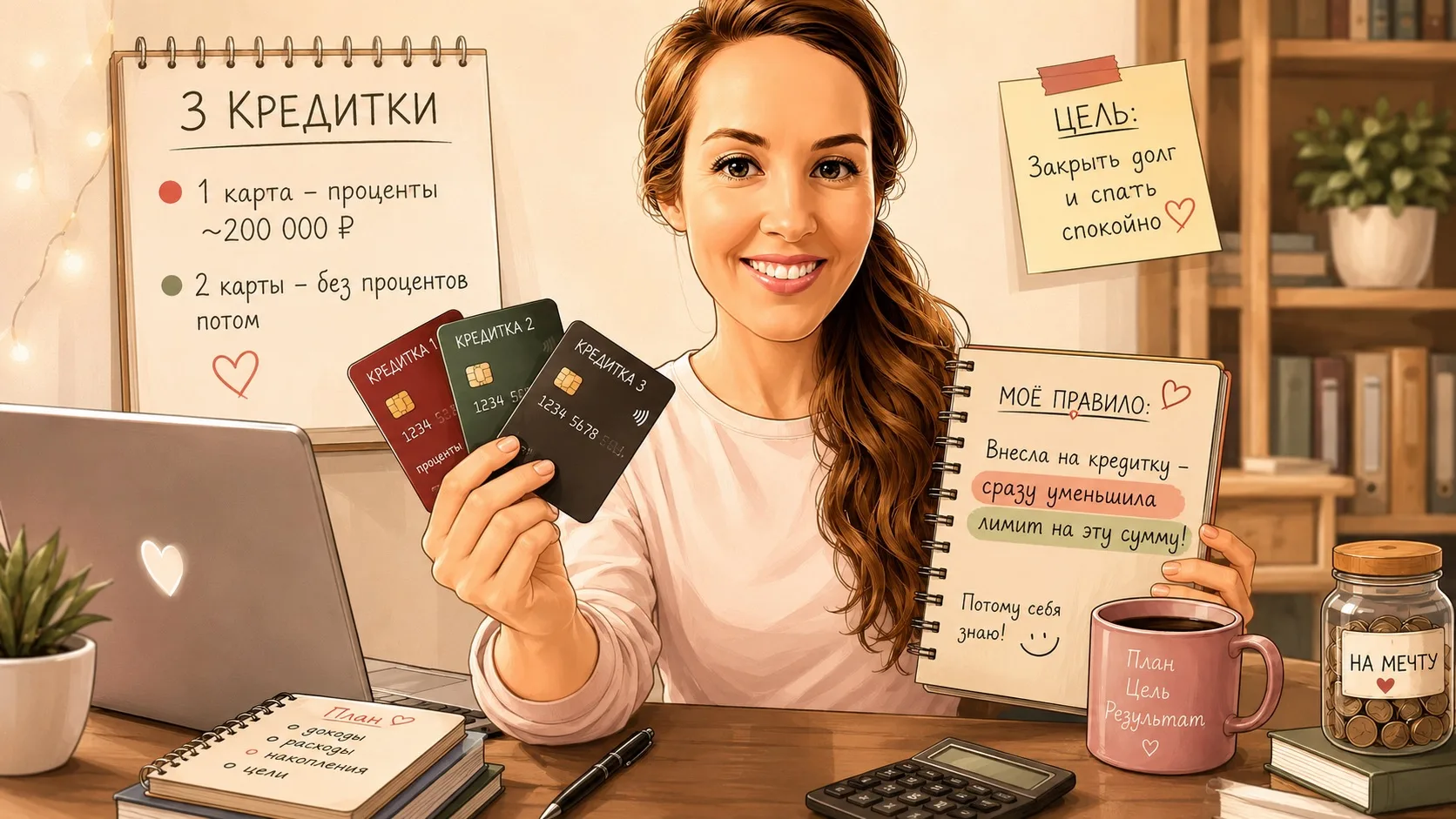 Три кредитки и одно правило, которое меня спасает 💳
