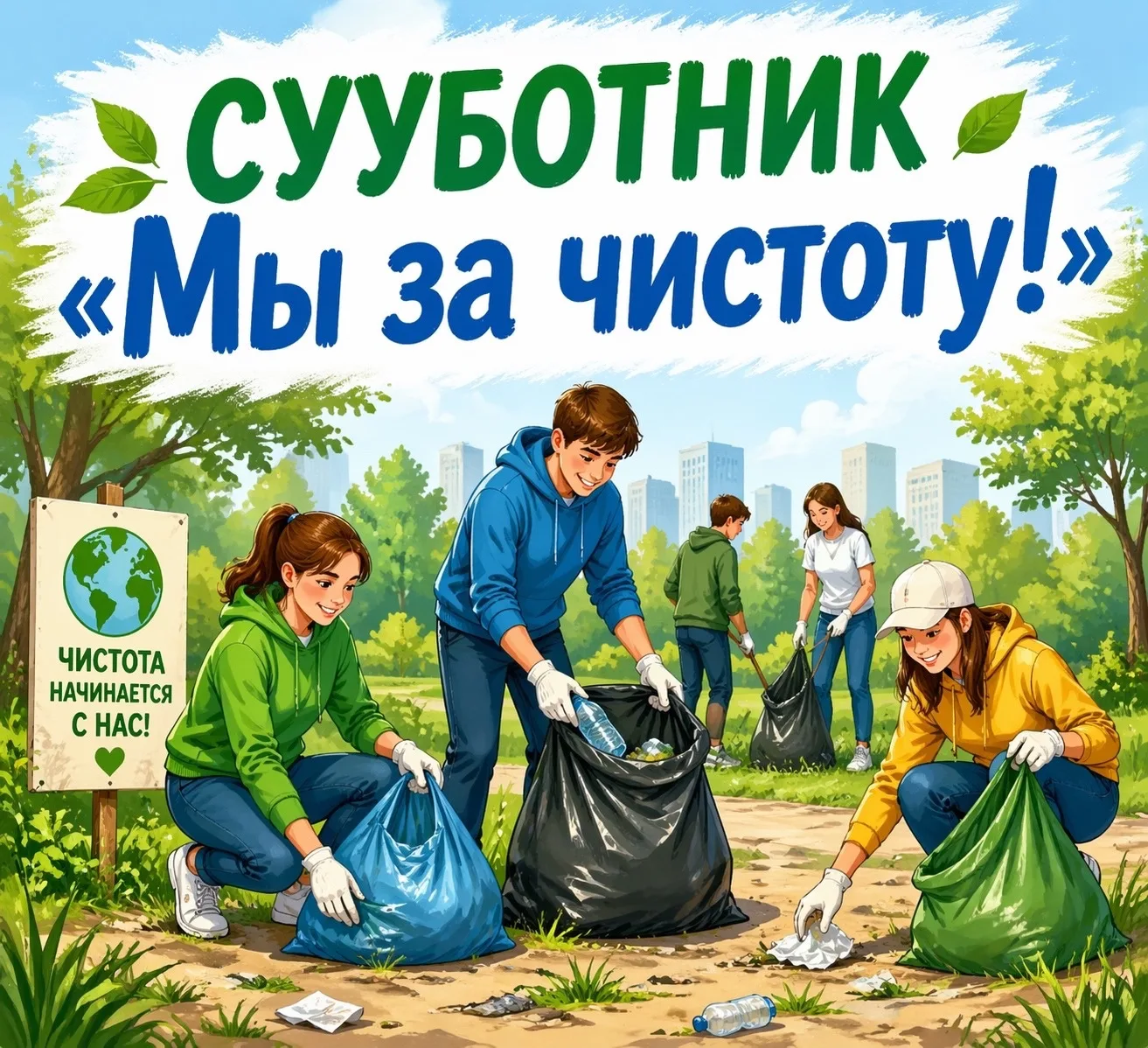 🌿🌍🌿22 апреля День Земли! ТРАДИЦИОННЫЙ ВЕСЕННИЙ СУББОТНИК В ШКОЛЕ! 
 
✅Всероссийская неделя суббот