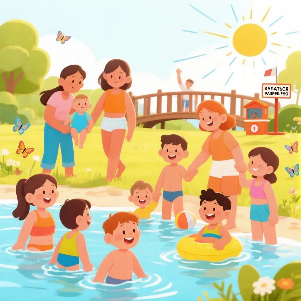 Уважаемые родители! 👨‍👩‍👧‍👦

Лето — время отдыха у воды, но безопасность детей всегда на первом 