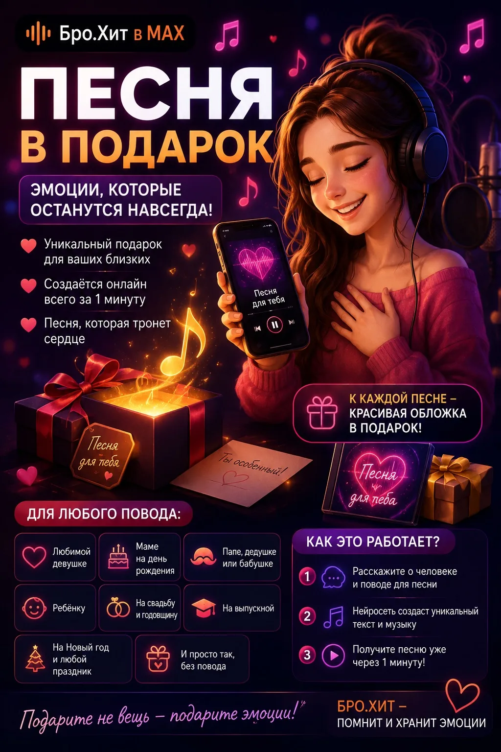 🎵 Песня в подарок — эмоции, которые останутся навсегда!