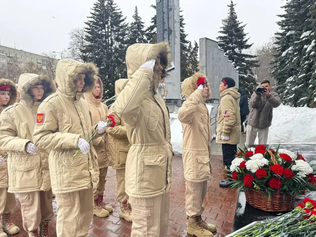 Юнармейцы отряда «На страже небес» почтили память воинов-интернационалистов у Обелиска Славы  15 фев