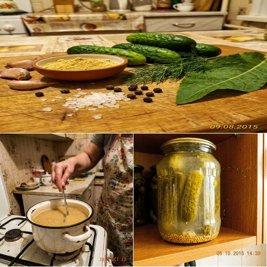 🥒 ОГУРЦЫ С ГОРЧИЦЕЙ