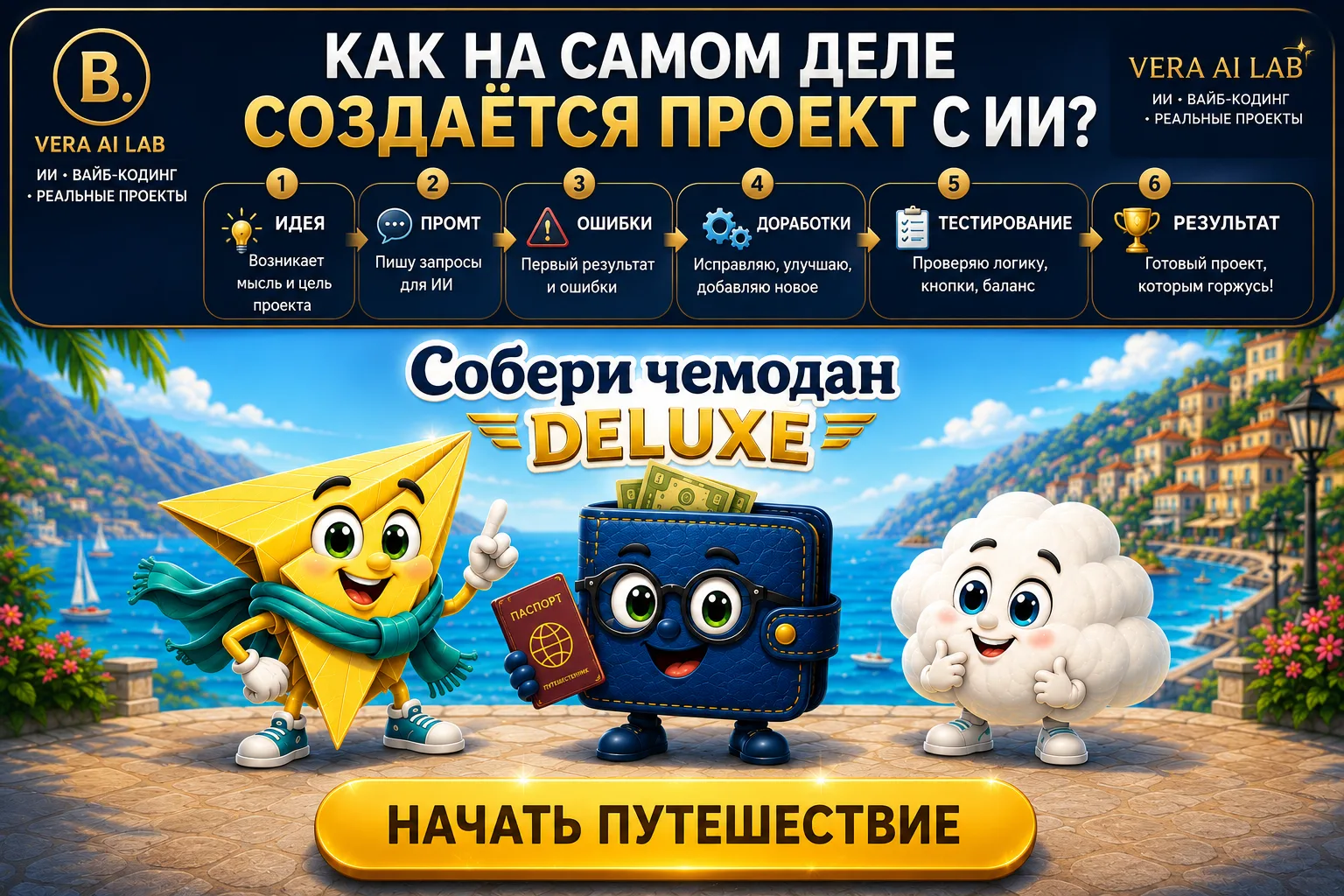 **Как на самом деле создаётся проект с ИИ?**