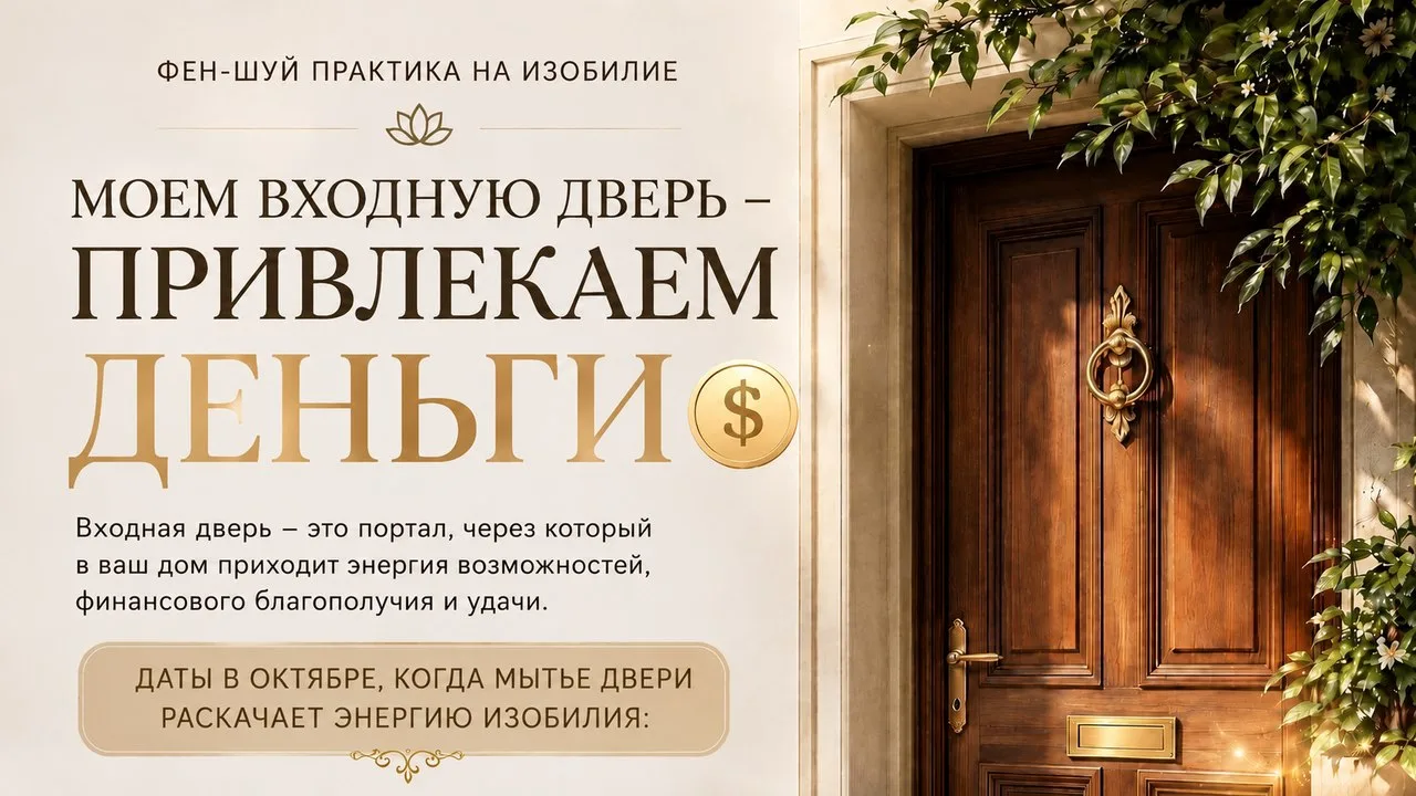 💰 МОЕМ ВХОДНУЮ ДВЕРЬ — ПРИВЛЕКАЕМ ДЕНЬГИ 💰
