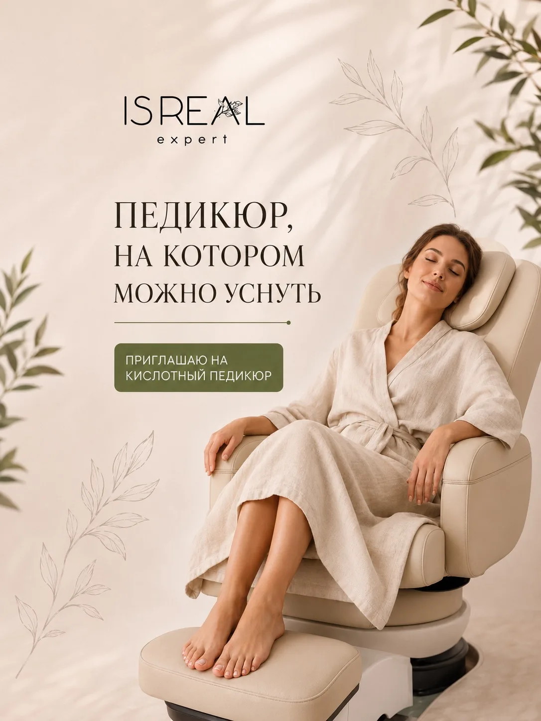 Когда на педикюре можно просто… уснуть