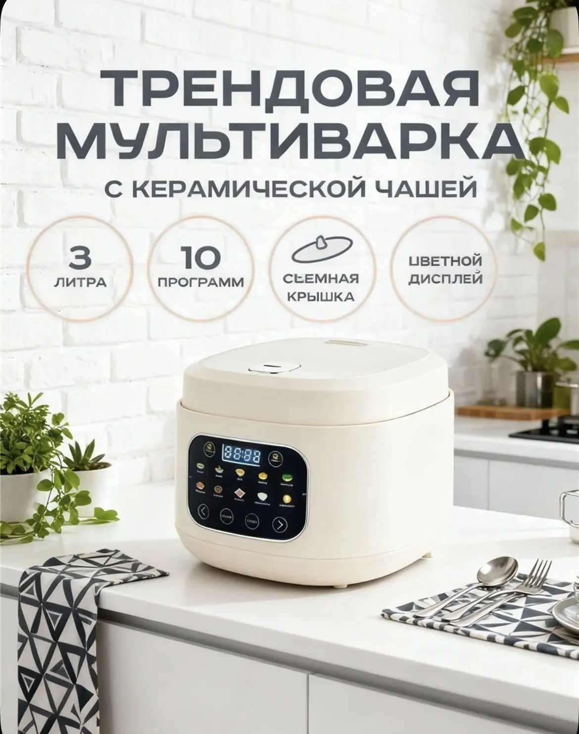 Мультиварка, 10 программ.
