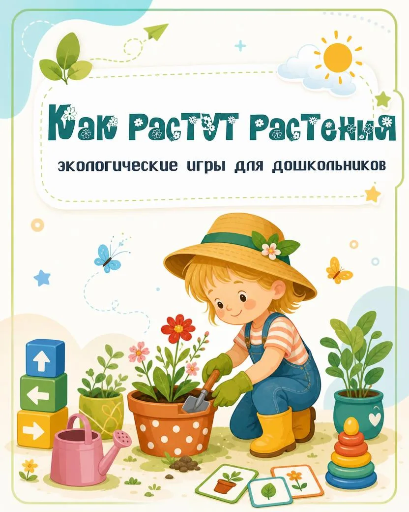 🪴 Мини-огород в детском саду: наблюдаем, играем, изучаем