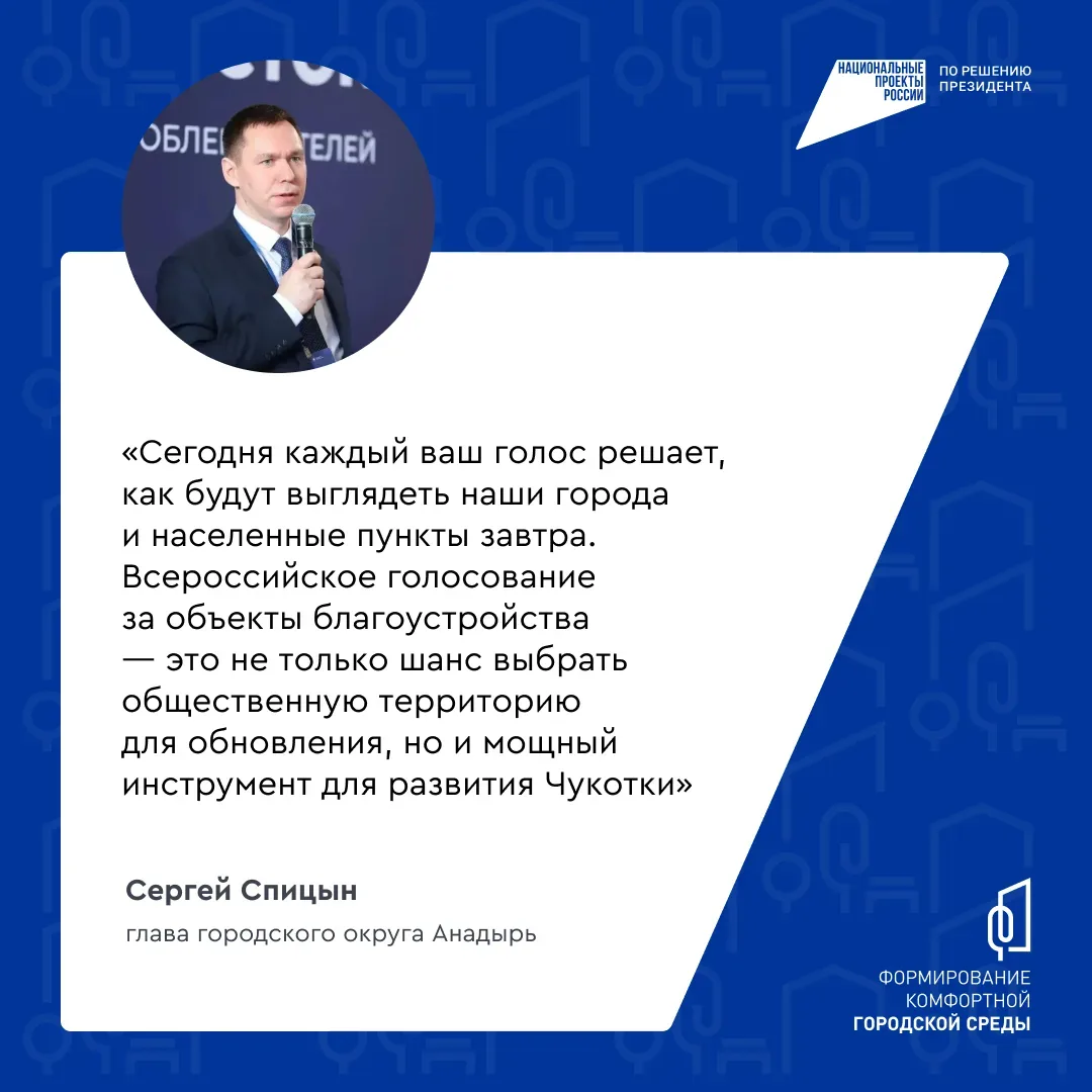 Решаем, каким Анадырь будет завтра: продолжается голосование за благоустройство  По всей России с 21