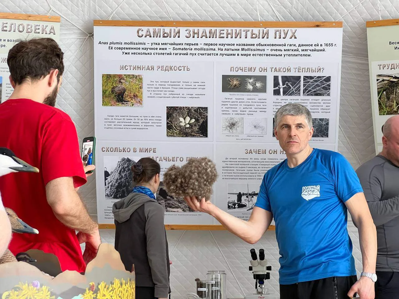 Примерил на себя пух гаги...    😄 Мне идёт? При сборе пуха ни одна птица не пострадала ☝️ А всё пото
