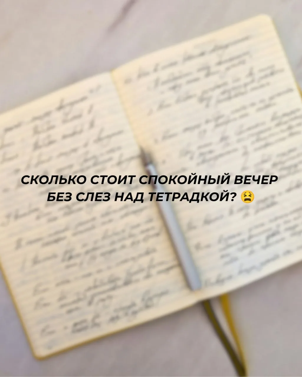 Сколько стоит спокойный вечер без слез над тетрадкой? 😫

Вспомните типичную ситуацию, вечер, кухня,