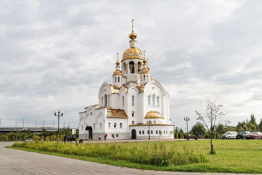 Фотографии с освящения храма Всех святых, в земле Русской просиявших города Ступино 29....