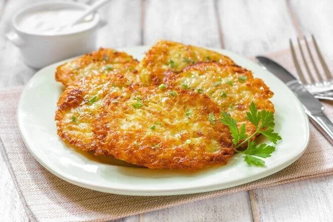 🥔 Хрустящие драники с ветчиной и сыром