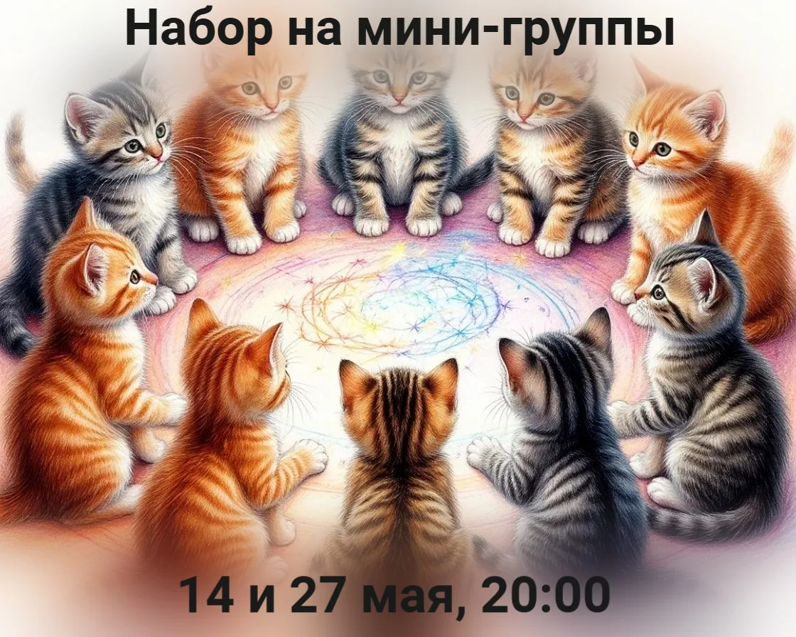 Итак, в планах у меня - две мини-группы в мае, можно заявляться: 14 и 27 мая в 20:00. На каждой 7 ме