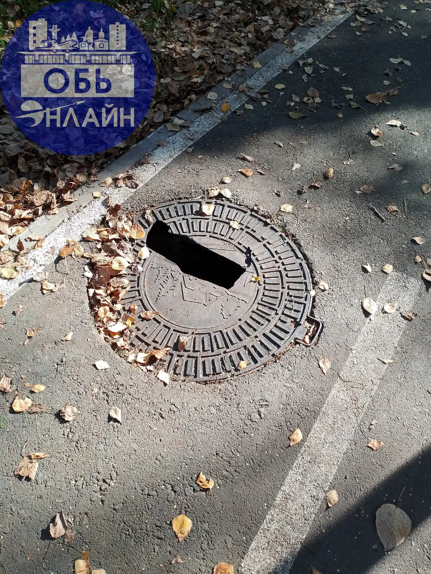 На велотропе, в районе "звездочки" сломан люк, можно даже ногой туда запросто провалить...