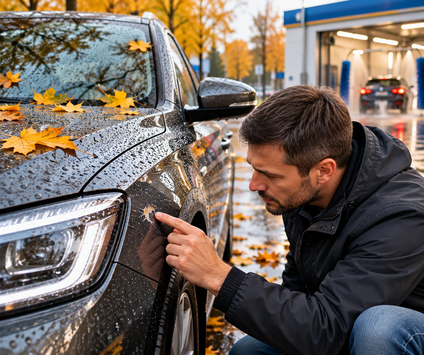 🍂 Как защитить кузов автомобиля осенью?