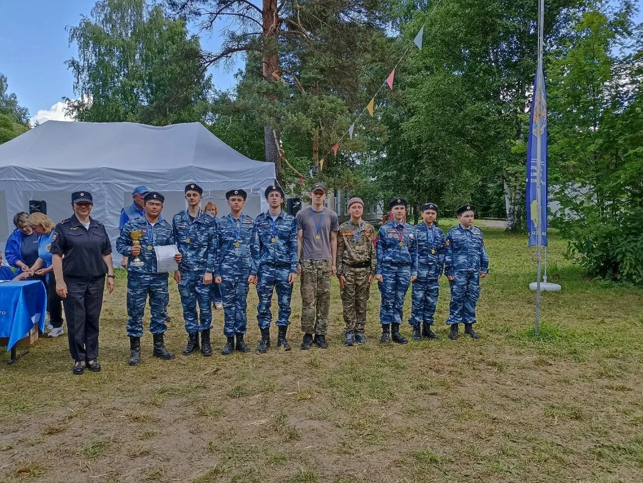 С 22 по 26 июня на базе лагеря "Иволга" проходил слёт отрядов правоохранительной направленности "Слу