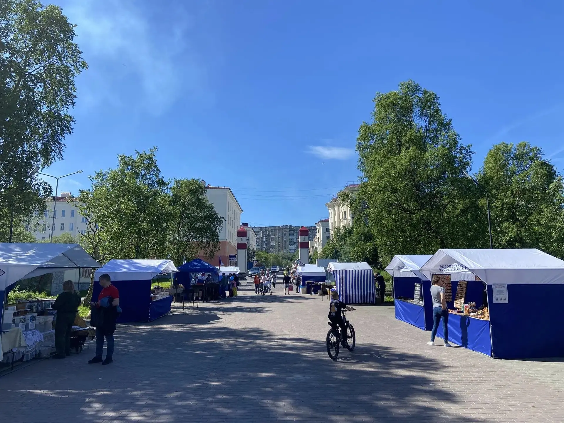 В городском парке начала работу ярмарка. Фото — администрация ЗАТО.