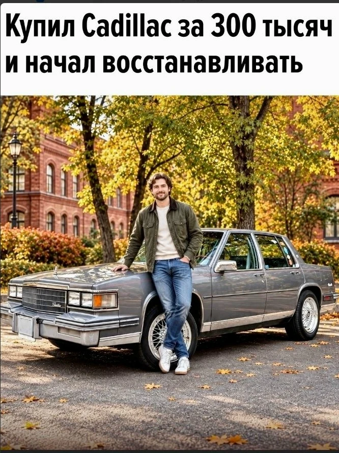 Cadillac de Ville 1986 года удалось купить примерно за 300 тыс. рублей — правда, состоя...