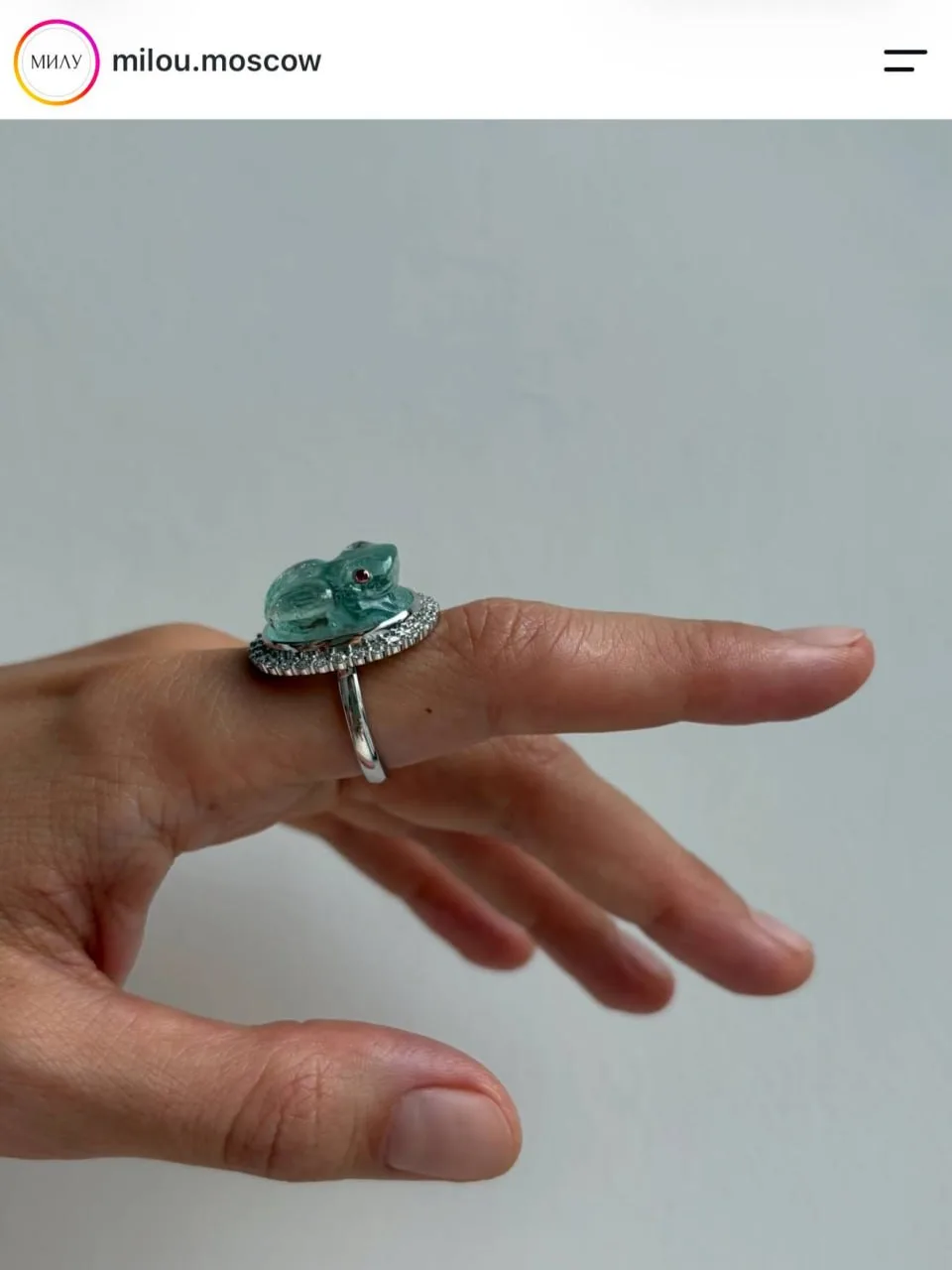 — Сегодняшнее желание: очаровательное кольцо с лягушкой бренда milou moscow 💍