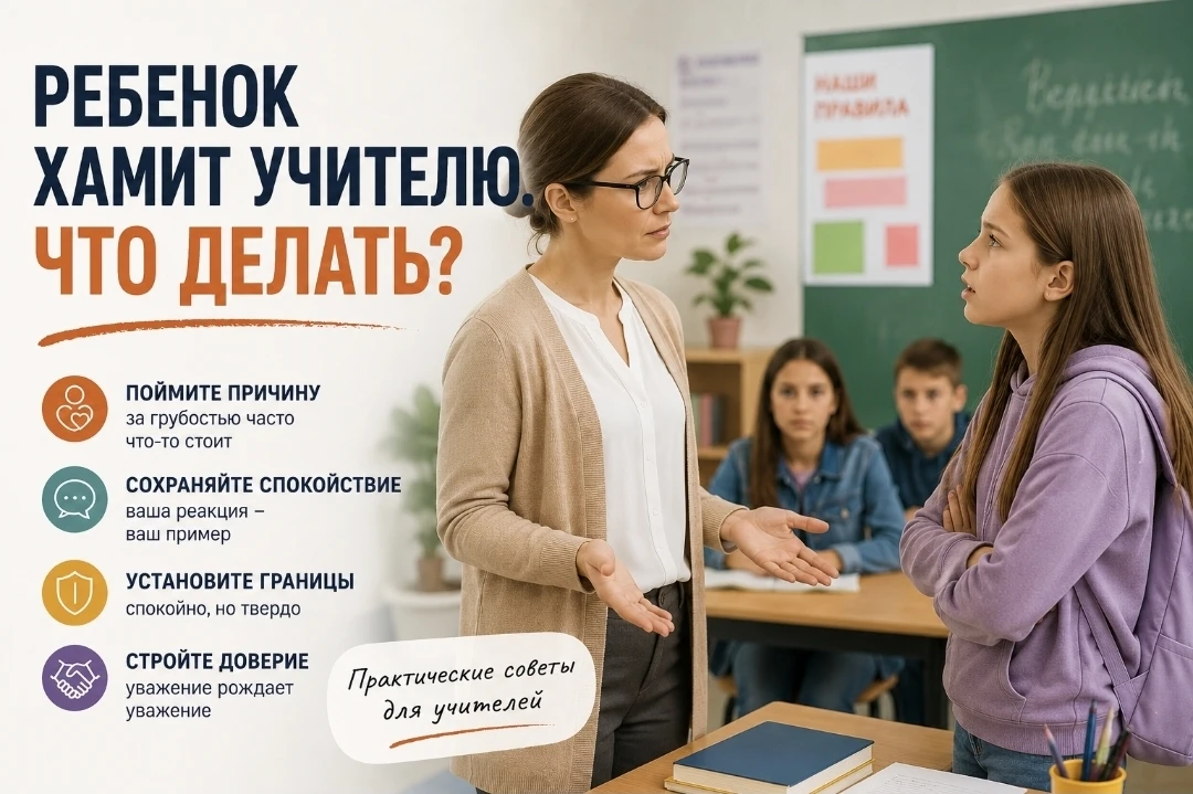 «Ребёнок хамит учителю. Что делать?»