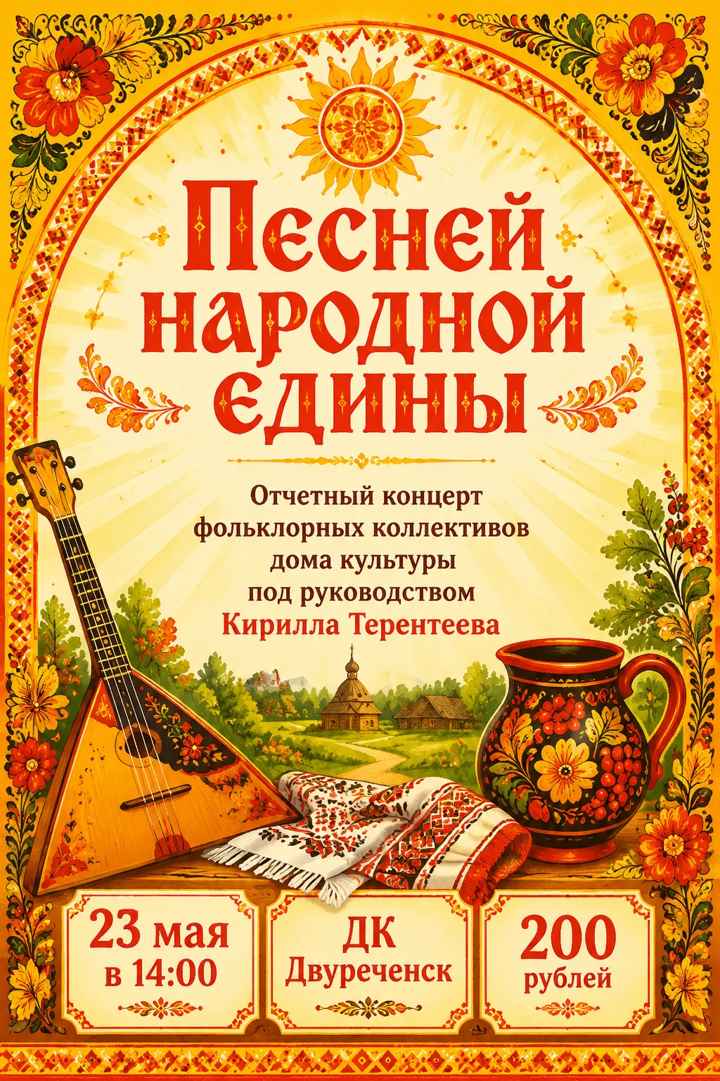 🎤🎤ПЕСНЕЙ НАРОДНОЙ ЕДИНЫ