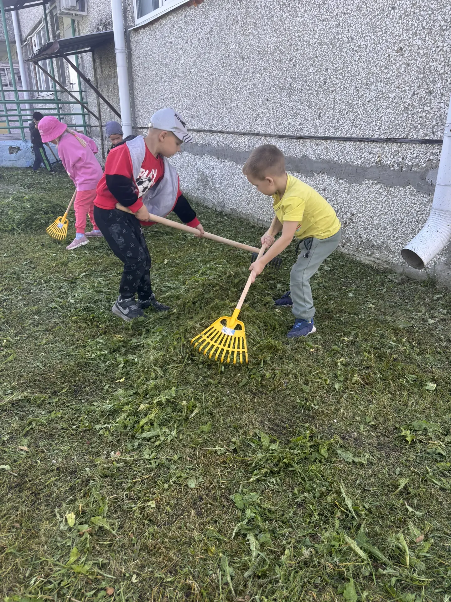 Маленькие помощники большого дела! Наш трудовой десант. 👷‍♂️👫