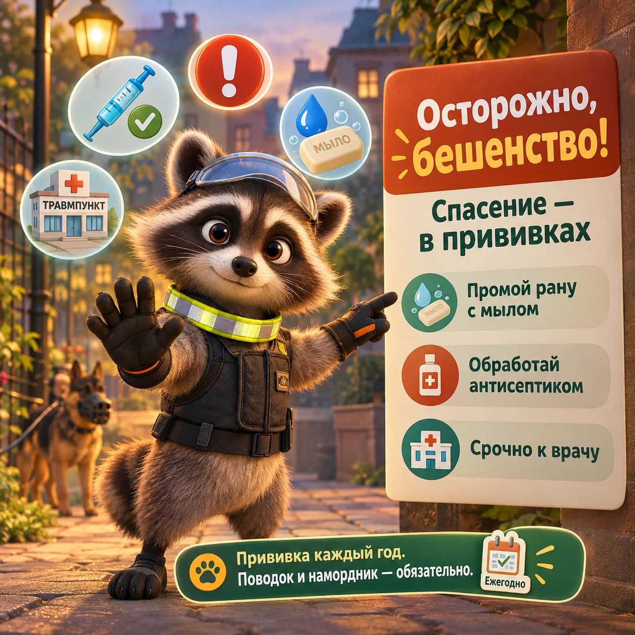 ❗️ Осторожно, бешенство!
