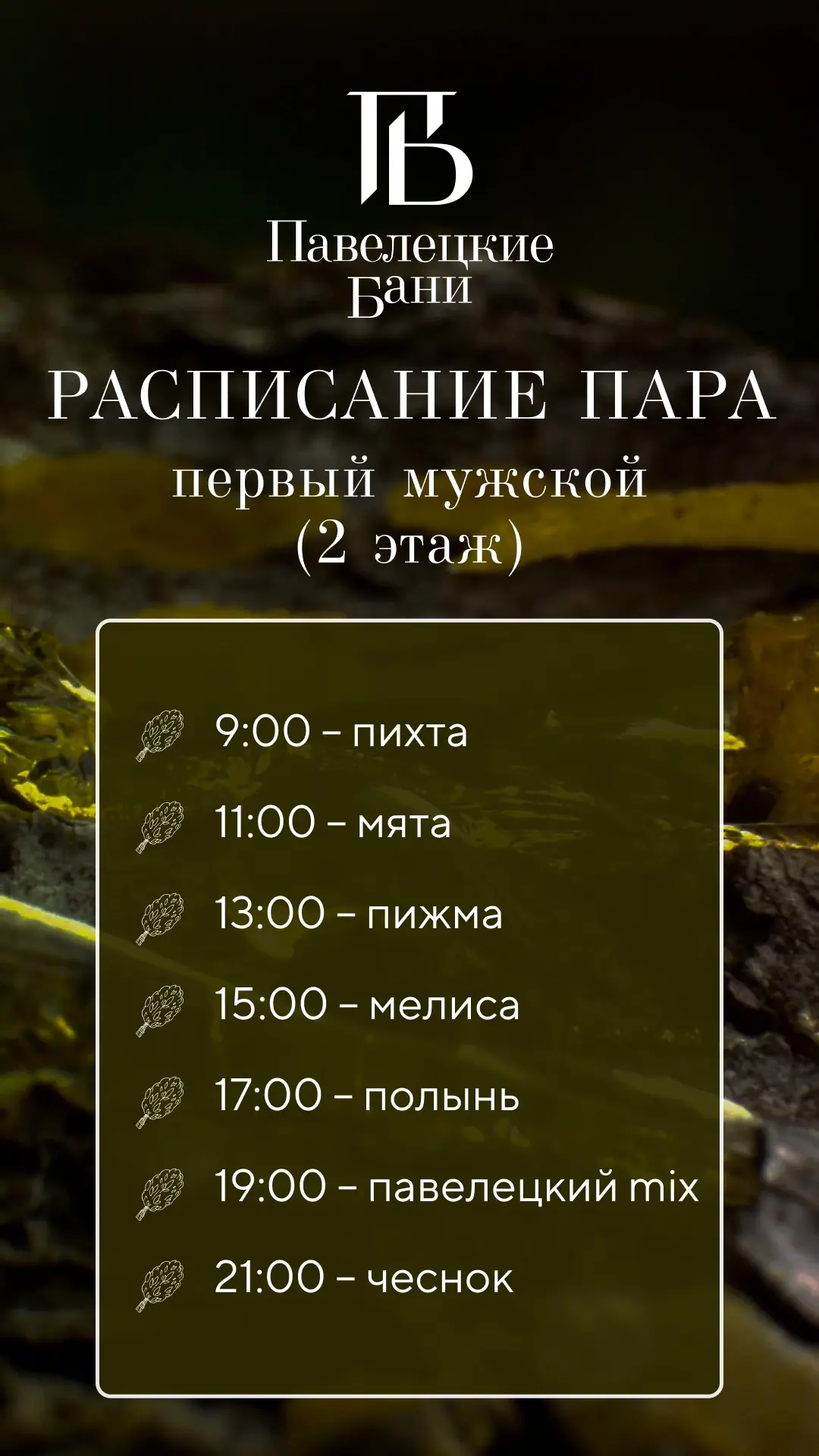 Актуальное расписание пара на неделю