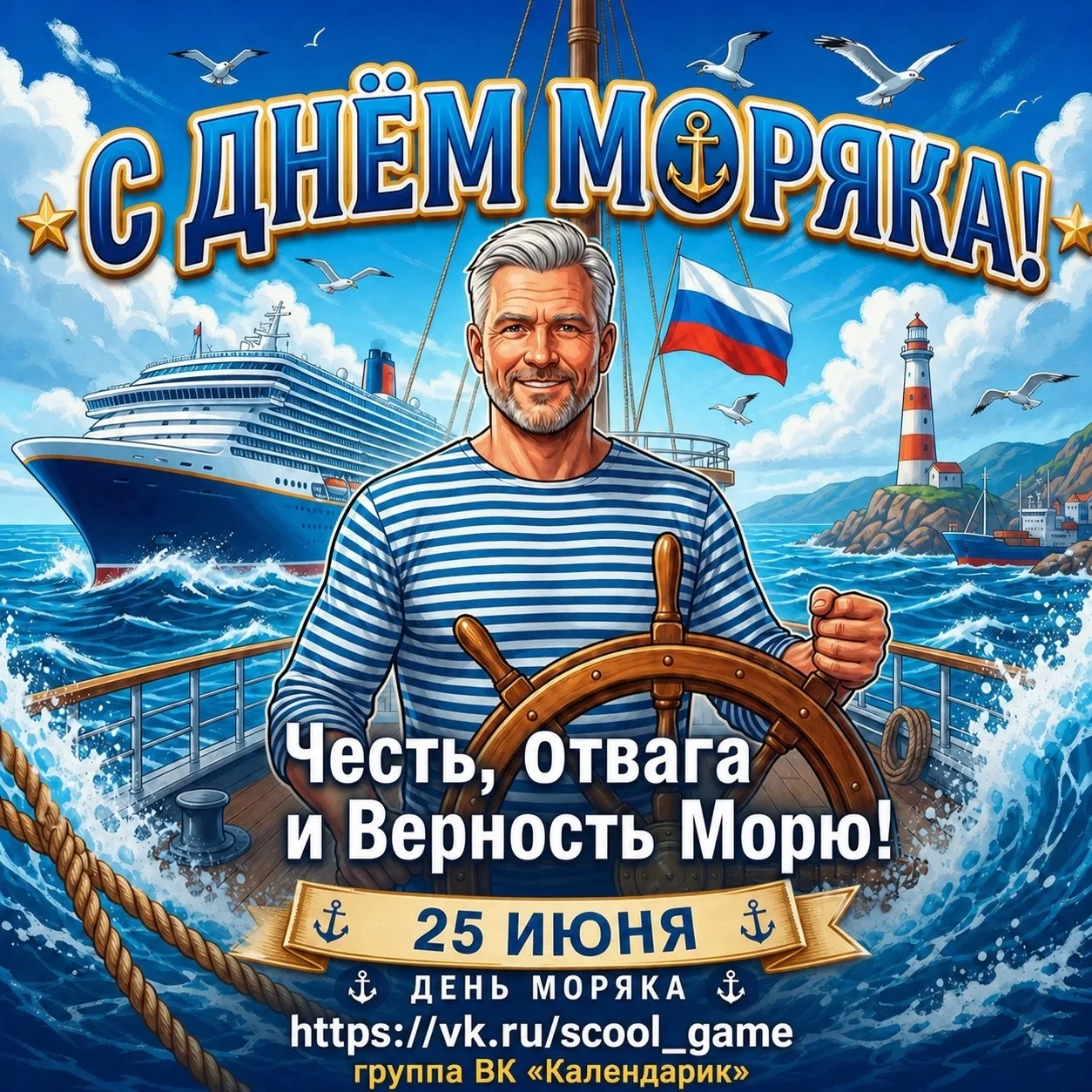 💫Ежегодно 25 июня отмечается День моряка или, по-другому, День мореплавателя. Решение ...