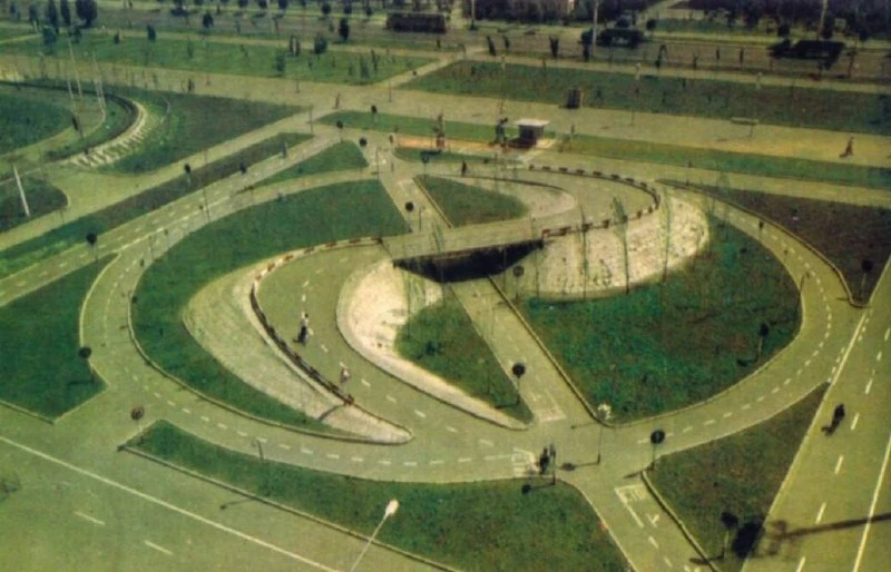 Автогородок в парке «Сказка» в Ростове, 1970