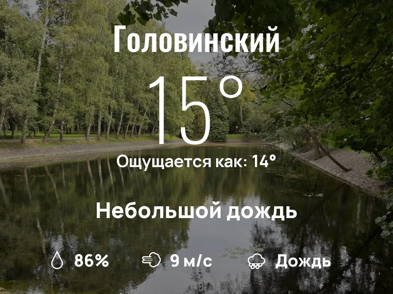 Что с погодой в Головинском?