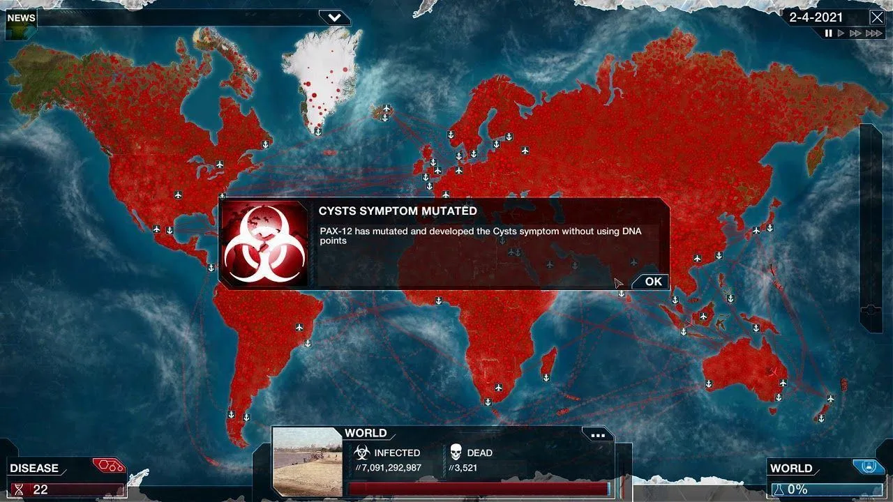 🎮 Plague Inc. - сможете ли вы заразить весь земной шар? Эта игра сочетает в себе страт...