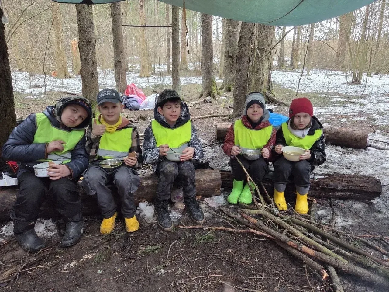 День четвёртый. Отправляемся в настоящий поход! 🏕️  Четвёртый день в пришкольном лагере «Лаборатория