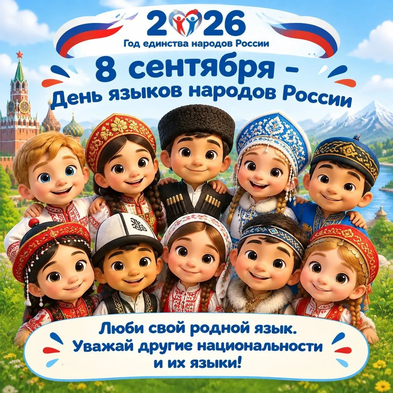 Ярко, шумно, по-народному! 🎉 Именно так сегодня в нашем детском саду прошел День языко...