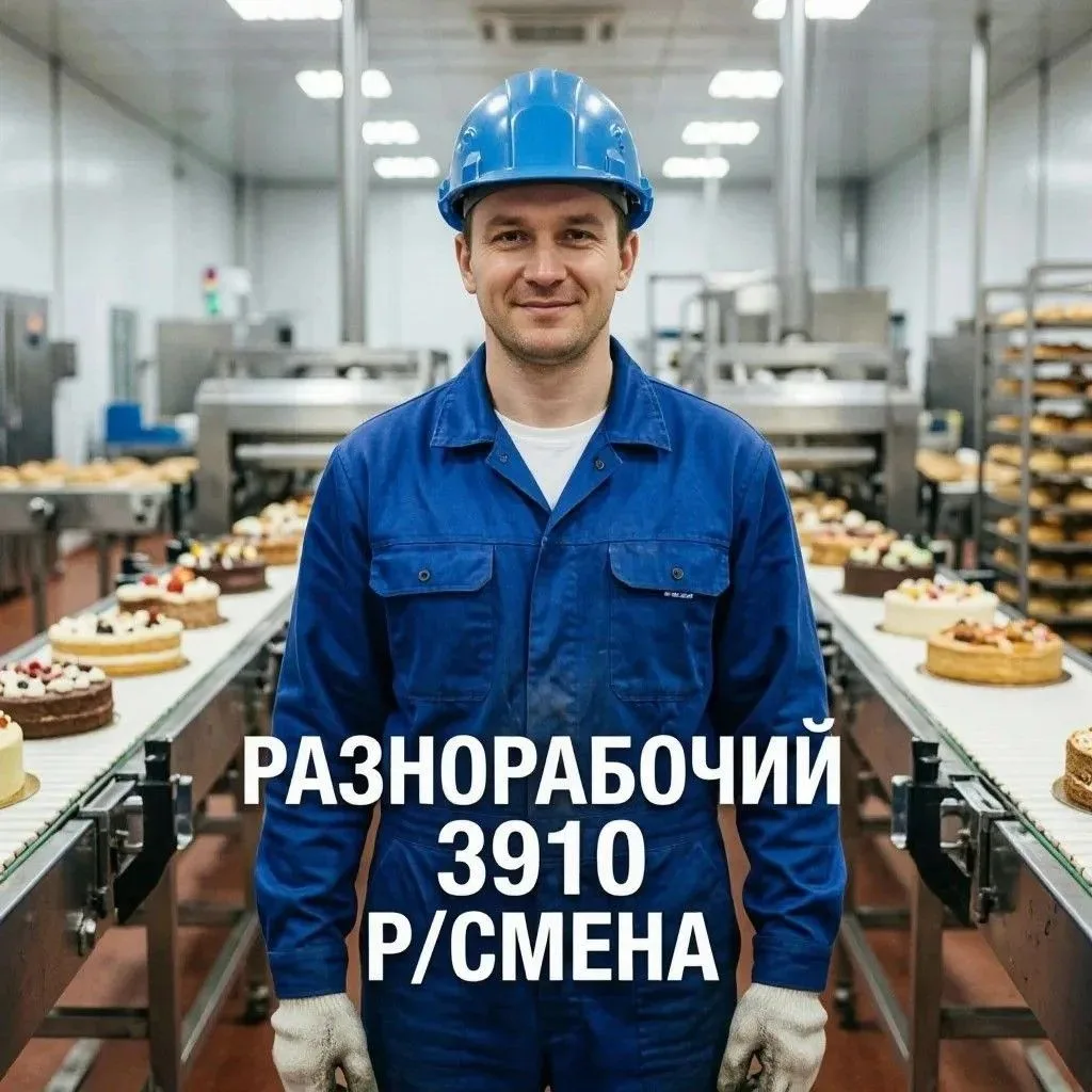Приглашаем Разнорабочих на производство кондитерских изделий!