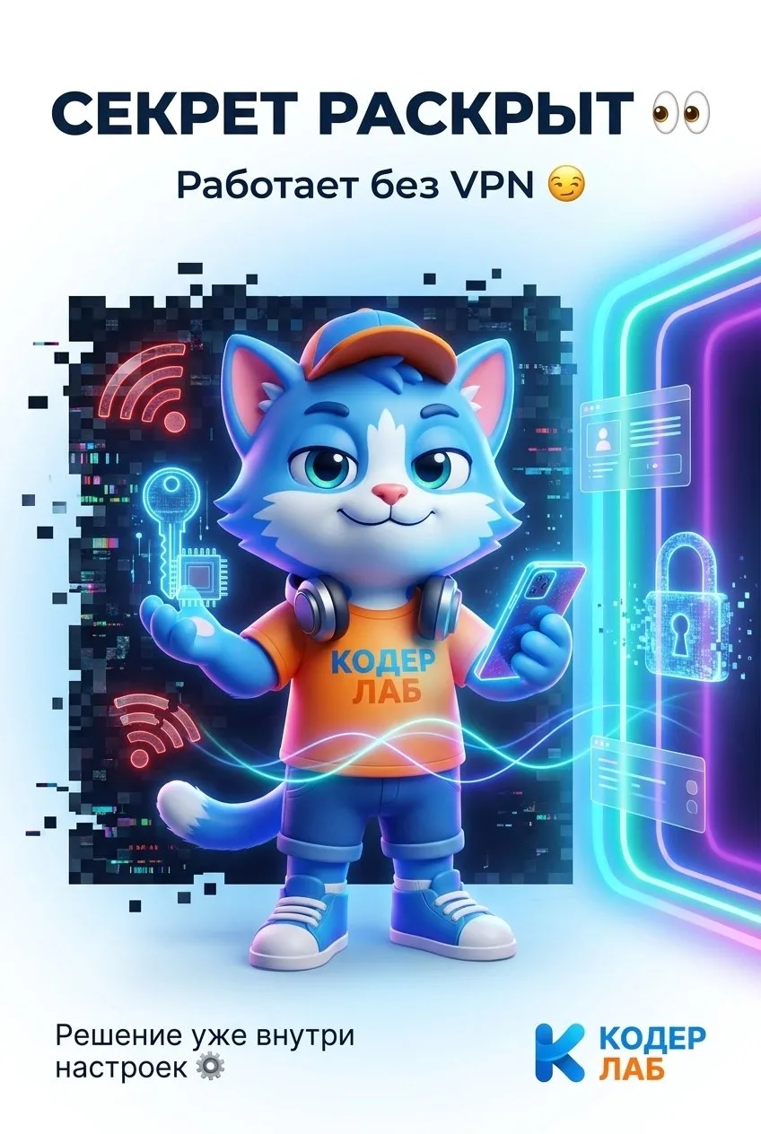 Ну что, раскрываем секрет 👀🔥

Многие спрашивали, как сделать, чтобы Telegram снова работал…

На са