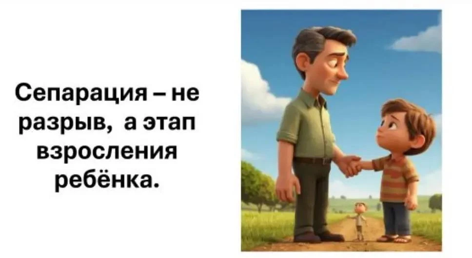 🖇️ 
ВАЖНО - РОДИТЕЛЯМ
             🖇️
Сепарация это не разрыв отношений и не объявление войны. Это