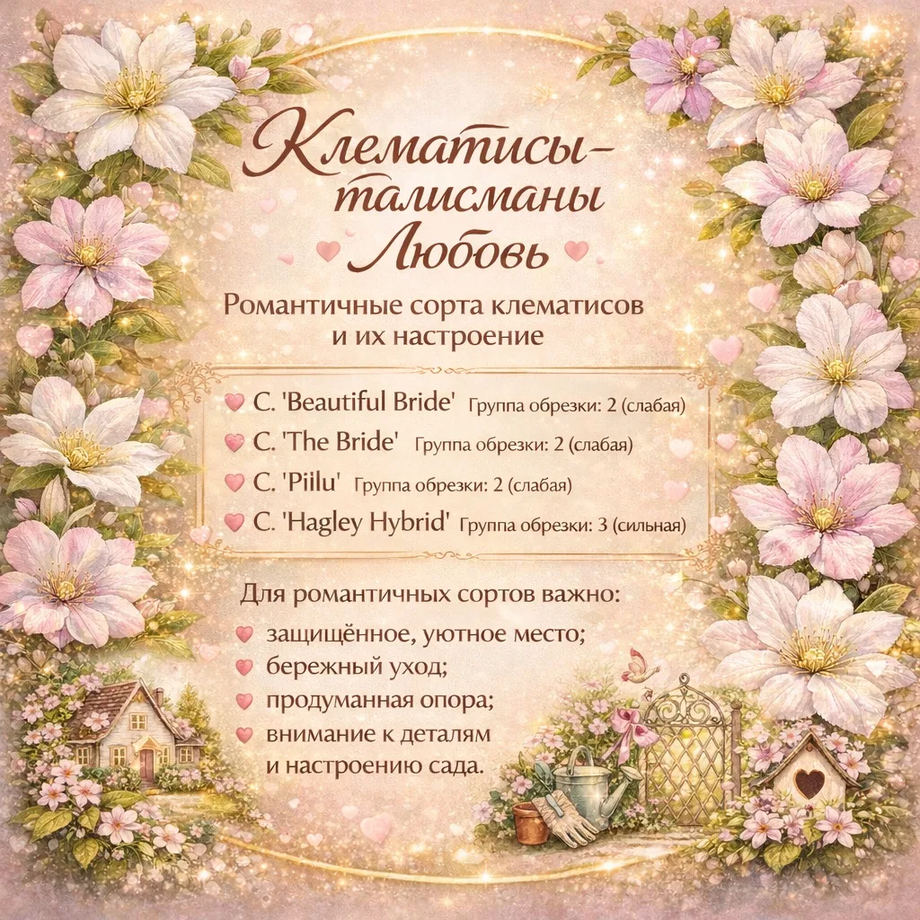 💜 Клематисы-талисманы про романтику и начало отношений 💜